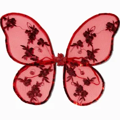 Ailes fleurs décorées rouges Claire's Club