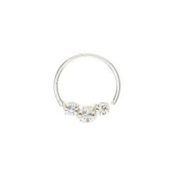 Anneau de cartilage 0,8 mm orné de strass