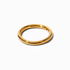 Anneau pour piercing de nez couleur titanée 1,0 mm couleur dorée