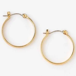 Anneaux d'oreilles larges 25 mm couleur dorée