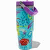 Aqua Doodle Flip Straw Top Handle Stainless Steel Water Bottle