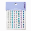 Assortiment de bijoux pour cheveux strass violets et bleus - Lot de 80