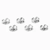 Attaches de boucle d'oreille de rechange en titane couleur argentée - Lot de 6 - Collection C Luxe