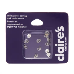 Attaches de boucles d'oreilles de rechange en argent - Lot de 12