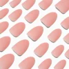 Baby Pink Short Almond Vegan Faux Nail Set - 24 Pack