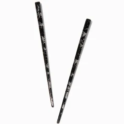 Baguettes à cheveux façon dentelle noires - Lot de 2