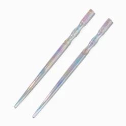 Baguettes à cheveux iridescentes - Lot de 2