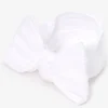 Bandeau à nœud côtelé en nylon Claire's Club - Blanc