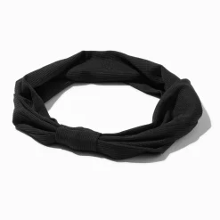 Bandeau à nœud large noir