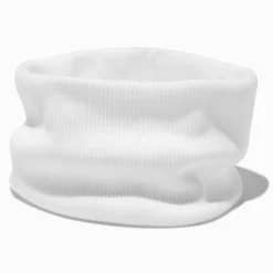 Bandeau côtelé plat blanc