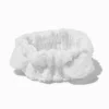 Bandeau de maquillage sherpa pelucheux blanc