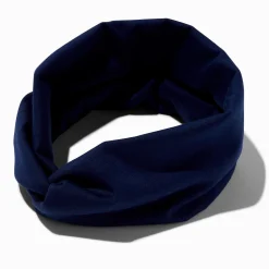 Bandeau noué bleu marine