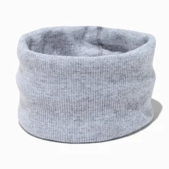 Bandeau plat en jersey gris