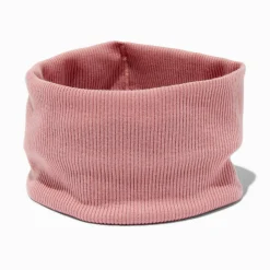 Bandeau plat en jersey rose tendre
