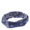 Bandeau torsadé bandana - Bleu marine