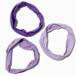 Bandeaux violets mixtes - Lot de 3
