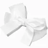 Barrette à nœud en mousseline satinée blanche Claire's Club