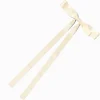 Barrette à nœud extra longue couleur ivoire