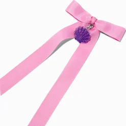 Barrette à nœud rose coquillage violet Claire's Club