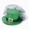 Barrette chapeau de leprechaun en sequins