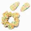 Barrette et chouchou fleur jaune Claire's Club - Lot de 3