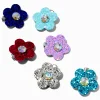 Barrettes à fleur tons de bijoux avec strass Claire's Club - Lot de 6