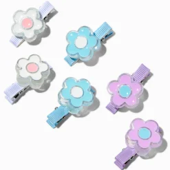 Barrettes à fleurs pastel Claire's Club - Lot de 6