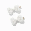 Barrettes à nœud en perle d'imitation - Lot de 2