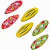 Barrettes à pression imprimé à fleurs fluo Claire's Club - Lot de 6