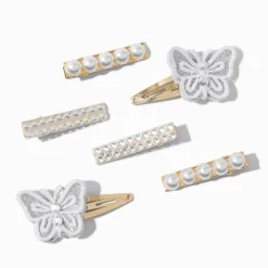 Barrettes aux designs variés grande occasion Claire's Club - Lot de 6