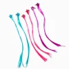 Barrettes clic clac avec cheveux synthétiques étoiles parées de bijoux Claire's Club - Lot de 6