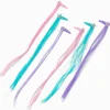Barrettes clic clac avec cheveux synthétiques icônes de la mer Claire's Club - Lot de 6