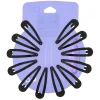 Barrettes clic clac classiques noires