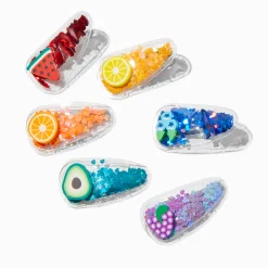 Barrettes clic clac fruit shaker arc-en-ciel Claire's Club