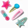 Barrettes clic clac icônes pastel - Lot de 5