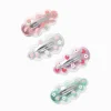 Barrettes clic clac ondulées fruits translucides Claire's Club - Lot de 4