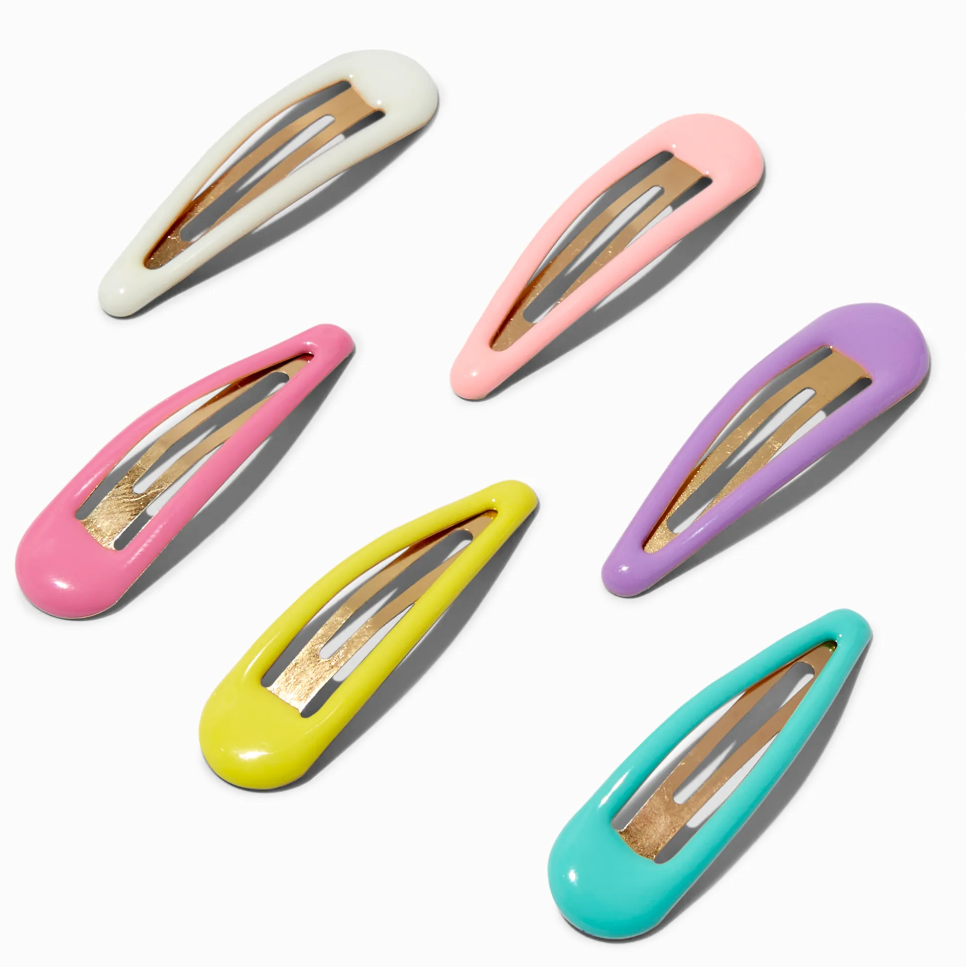 Barrettes clic clac pastel Claire's Club - Lot de 6