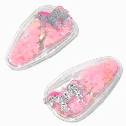 Barrettes clic clac shaker licorne Claire's Club - Lot de 2