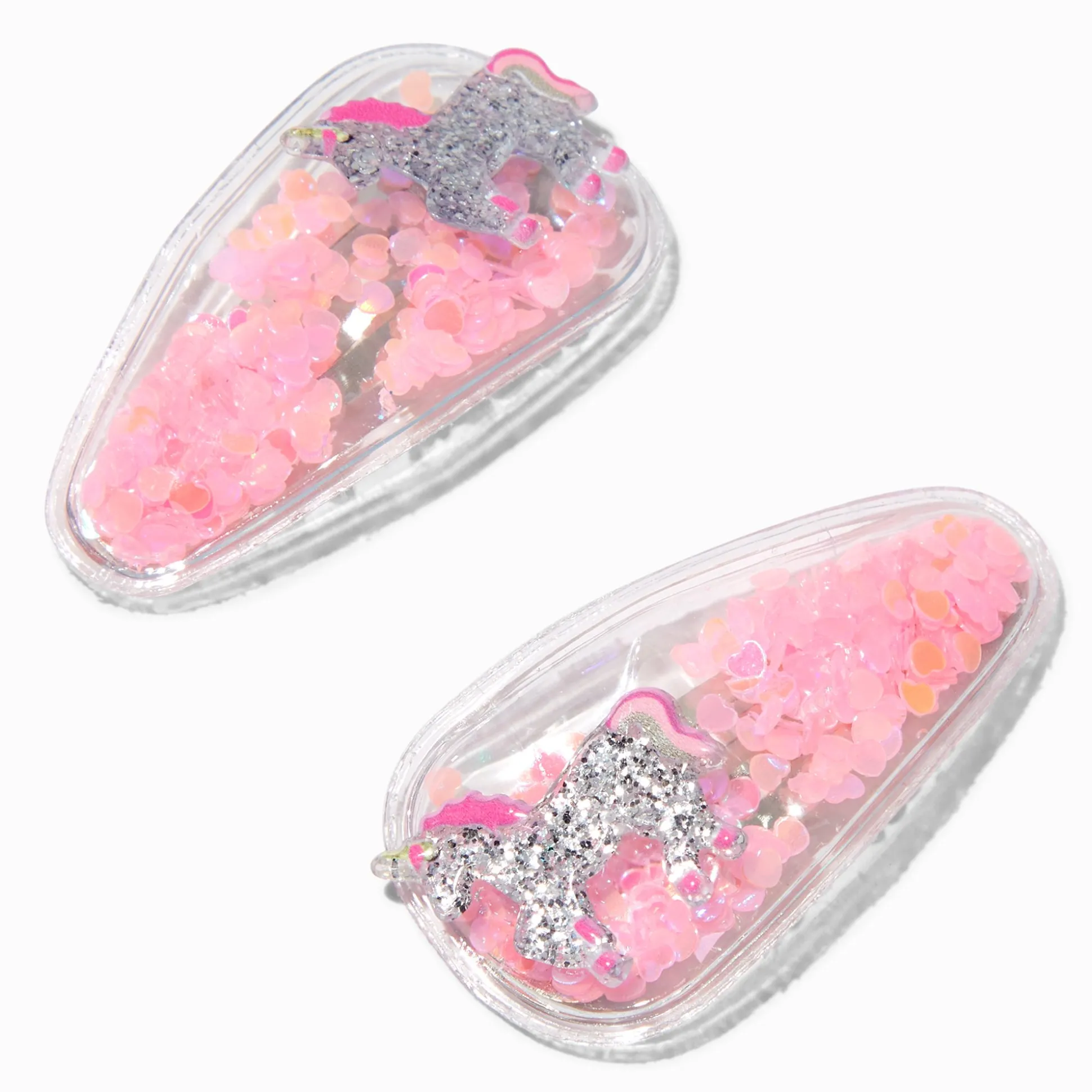 Barrettes clic clac shaker licorne Claire's Club - Lot de 2