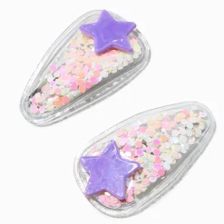 Barrettes clic clac shaker étoile Claire's Club - Lot de 2
