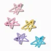 Barrettes clic clac étoile pastel - Lot de 5