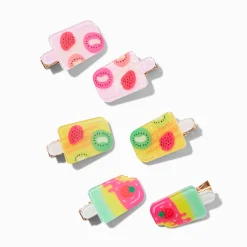 Barrettes glace à l'eau aux fruits Claire's Club - Lot de 6