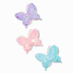 Barrettes papillon à sequins Claire's Club - Lot de 3