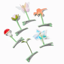 Barrettes pousses de jardin fée - Lot de 6