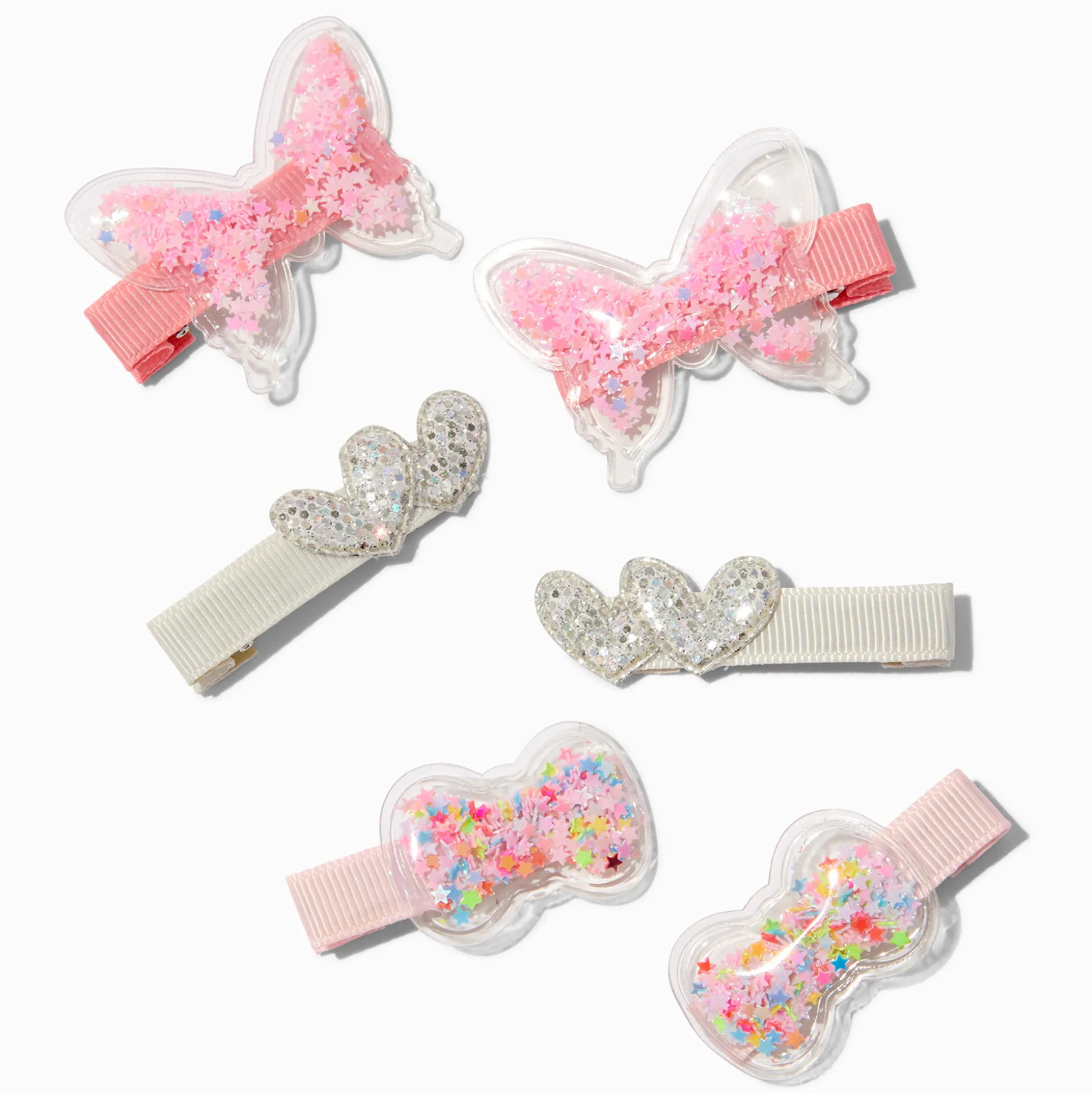 Barrettes shaker de styles variés Claire's Club - Lot de 6