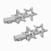 Barrettes étoiles couleur argentée - Lot de 2