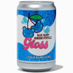 Baume à lèvres canette de soda « Beary » bleu