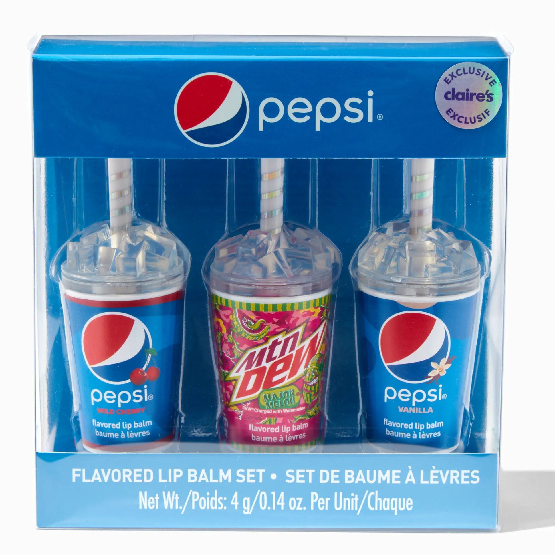 Baumes à lèvres parfumés en exclusivité chez Claire’s Pepsi® - Lot de 3