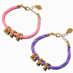 Best Friends Bubble Letter Rope Bracelets - 2 Pack
