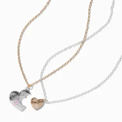 Best Friends Mom & Daughter Hearts Pendant Necklaces - 2 Pack
